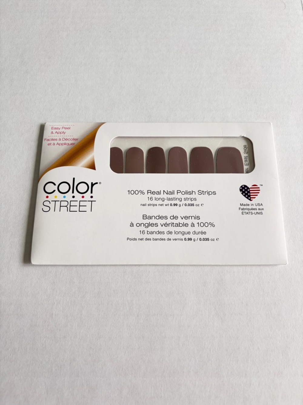 *Retired* Color Street: Upper East Side | Neutral Brown Solid Classic Crème - Picture 3 of 9